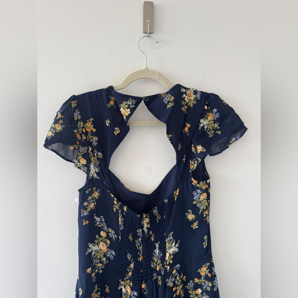 REFORMATION Rosi Sweetheart Neck Dress in Vittoria 10 - Picture 7 of 8